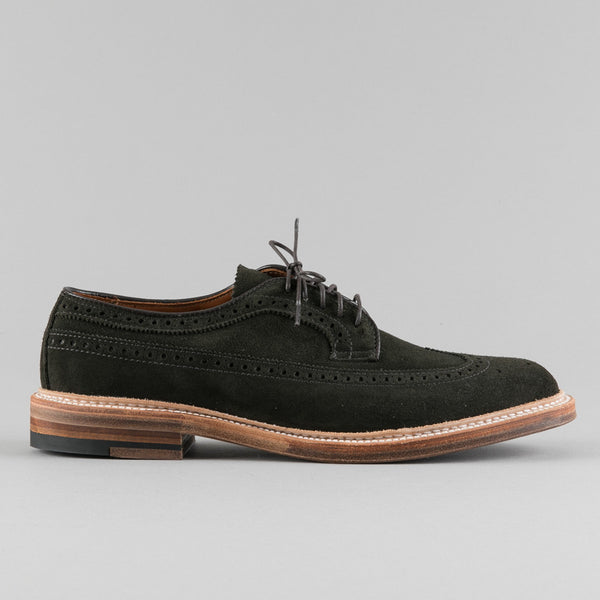 ALDEN-LONGWING BLUCHER HUNTING GREEN SUEDE D5501-Supply & Advise