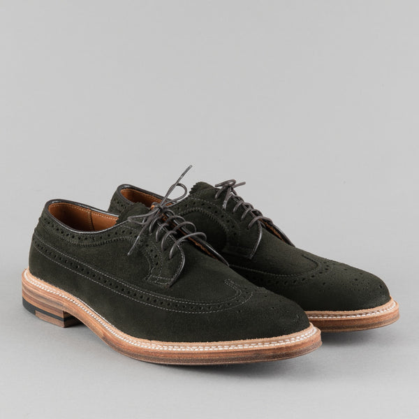 ALDEN-LONGWING BLUCHER HUNTING GREEN SUEDE D5501-Supply & Advise