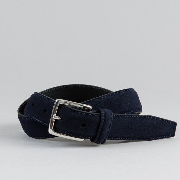 ANDERSON'S-SUEDE BELT NAVY-Supply & Advise