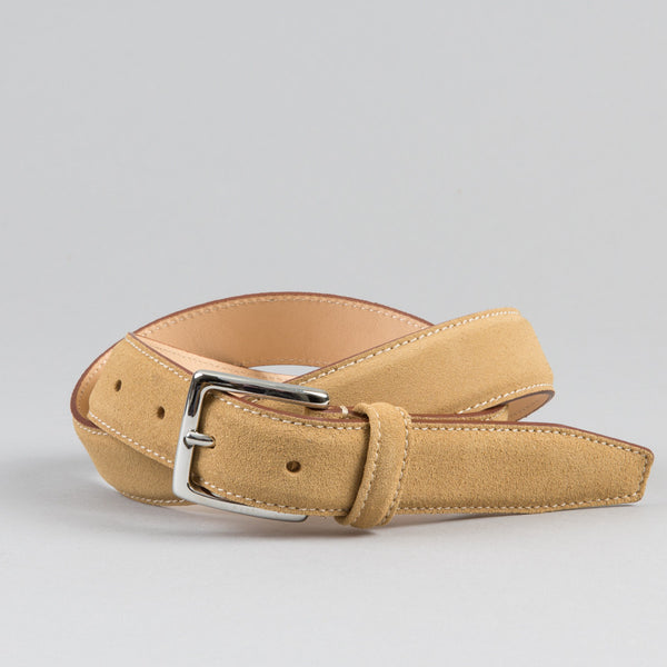 ANDERSON'S-SUEDE BELT TAN-Supply & Advise