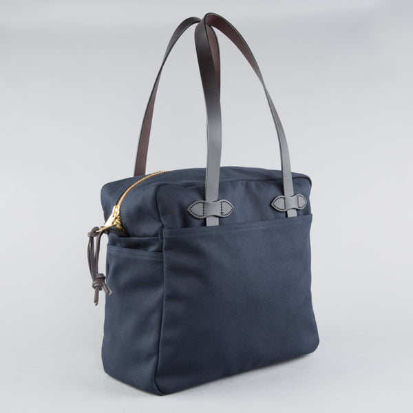 FILSON-TOTE BAG WITH ZIPPER NAVY-Supply & Advise