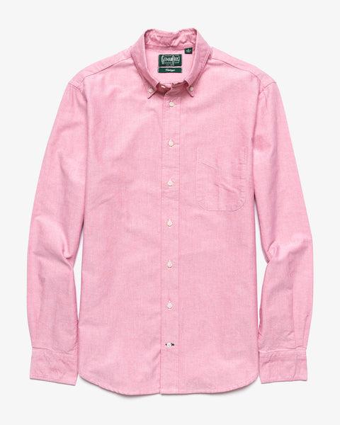 GITMAN VINTAGE-CLASSIC OXFORD BUTTON DOWN RED-Supply & Advise
