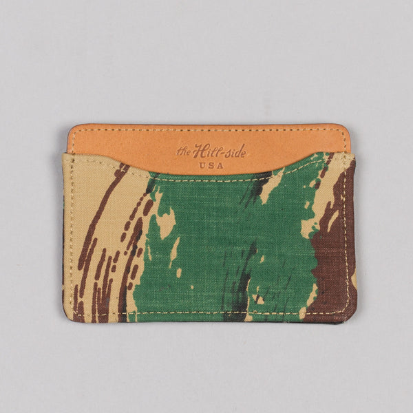 THE HILL-SIDE-FRENCH LIZARD CAMO CARD CASE-Supply & Advise