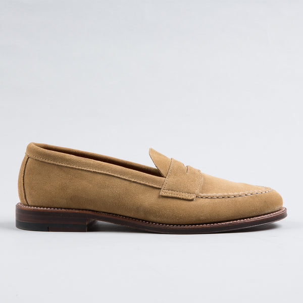 ALDEN-UNLINED PENNY LOAFER TAN SUEDE 6244F-Supply & Advise