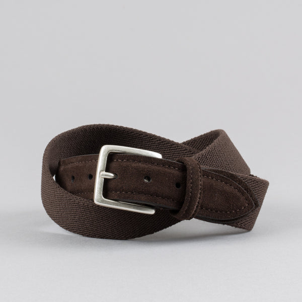 ANDERSON'S-STRETCH CANVAS BELT BROWN/MOCHA-Supply & Advise