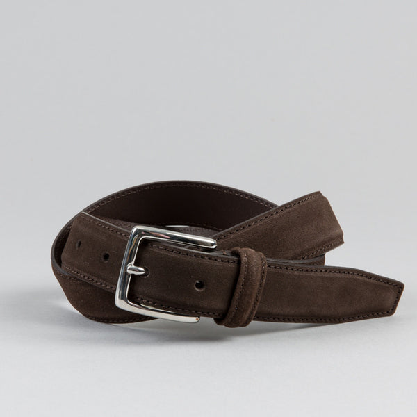 ANDERSON'S-SUEDE BELT MOCHA-Supply & Advise