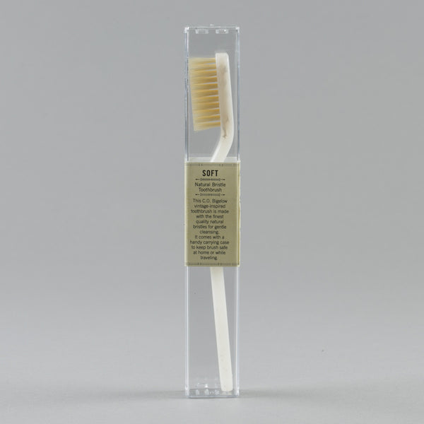 C.O. BIGELOW-NATURAL BRISTLE SOFT TOOTHBRUSH IVORY-Supply & Advise