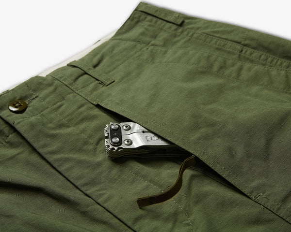ENGINEERED GARMENTS-FATIGUE PANT OLIVE COTTON RIPSTOP-Supply & Advise