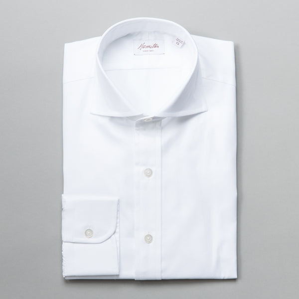 HAMILTON-SPREAD COLLAR DRESS SHIRT WHITE-Supply & Advise
