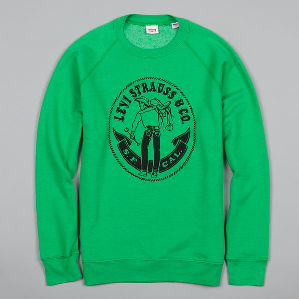 LEVI'S VINTAGE CLOTHING-1970S SADDLEMAN SWEATSHIRT GREEN-Supply & Advise
