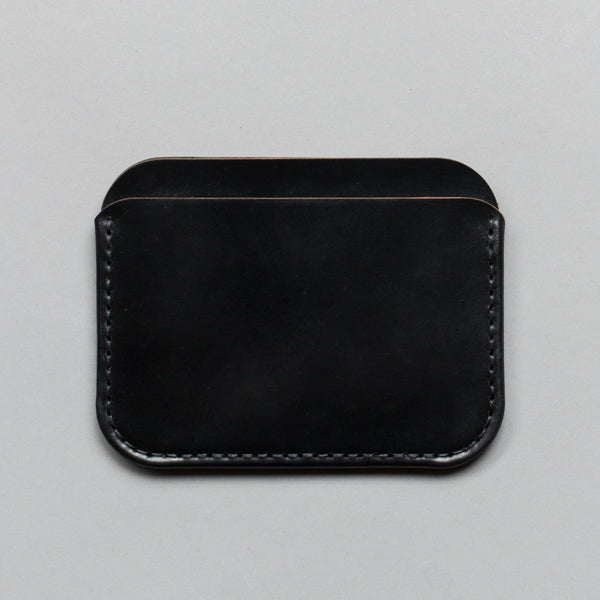 MAKR-ROUND LUXE WALLET BLACK SHELL CORDOVAN-Supply & Advise