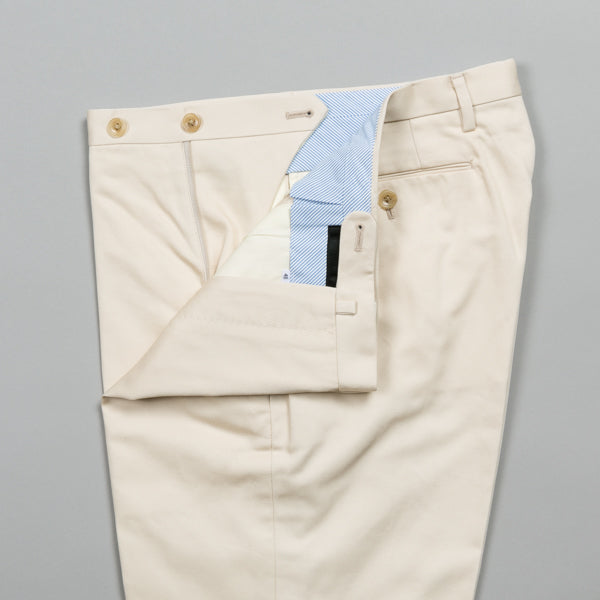 RING JACKET-COTTON TWILL FLAT FRONT TROUSER BEIGE-Supply & Advise