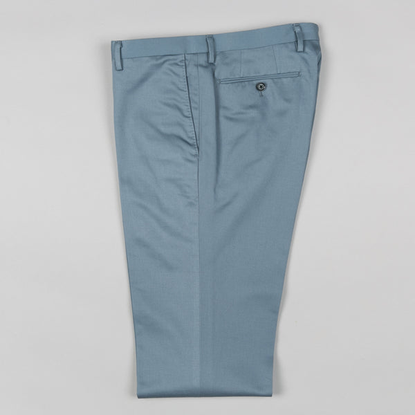 RING JACKET-COTTON TWILL FLAT FRONT TROUSER STEEL BLUE-Supply & Advise