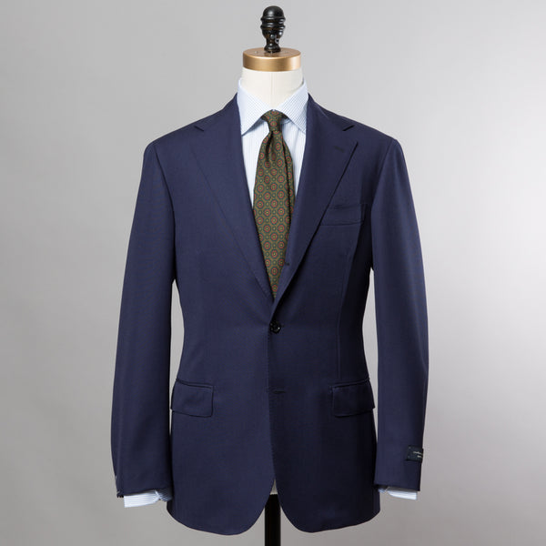 RING JACKET-TRAVELLER WOOL SUIT NAVY-Supply & Advise