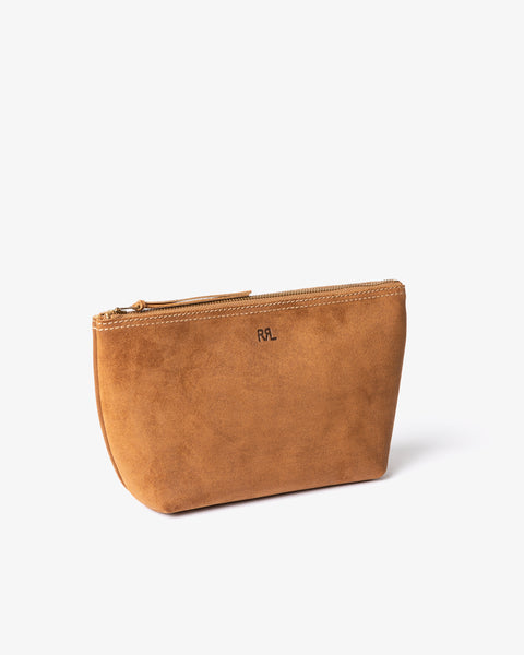 RRL-ROUGHOUT SUEDE POUCH LIGHT JAVA-Supply & Advise