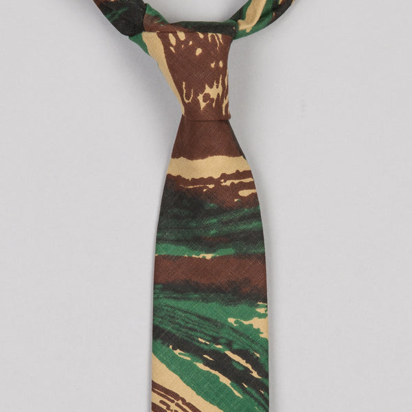 THE HILL-SIDE-FRENCH LIZARD CAMO POINTED TIE-Supply & Advise