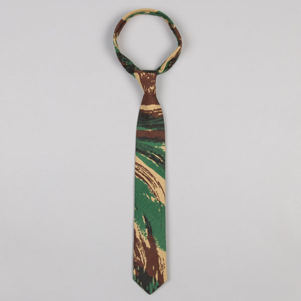 THE HILL-SIDE-FRENCH LIZARD CAMO POINTED TIE-Supply & Advise