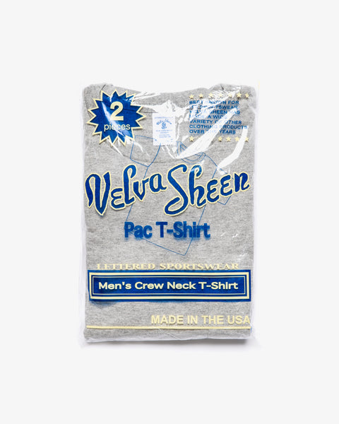 VELVA SHEEN-CREW NECK POCKET T-SHIRT HEATHER GRAY 2-PAC-Supply & Advise