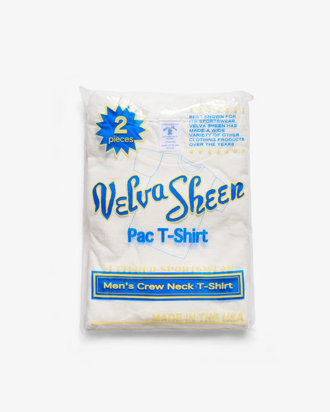 VELVA SHEEN-CREW NECK T-SHIRT WHITE 2-PAC-Supply & Advise