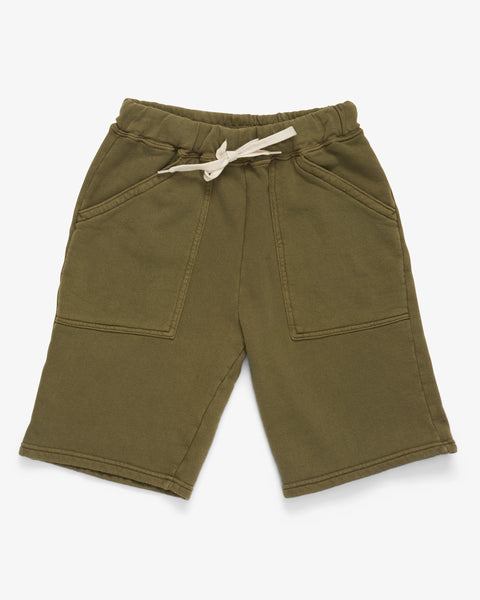 VELVA SHEEN-PIGMENT-DYED ARMY GYM SWEAT SHORTS MILITARY-Supply & Advise