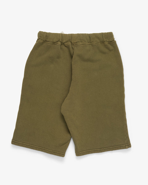 VELVA SHEEN-PIGMENT-DYED ARMY GYM SWEAT SHORTS MILITARY-Supply & Advise