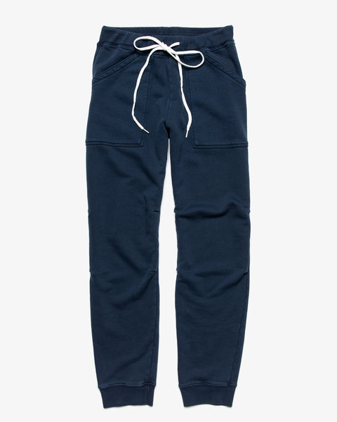 VELVA SHEEN-PIGMENT-DYED ARMY GYM SWEATPANTS NAVY-Supply & Advise